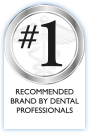 #1 recommended brand by dental professionals